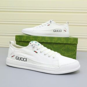 Gucci Men's Sneakers With Twisted Rope Embroidered White For Men