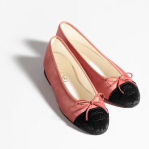 Alternative view of Chanel Ballet Flats Dark Pink And Black For Women G02819 B17355 NZA13