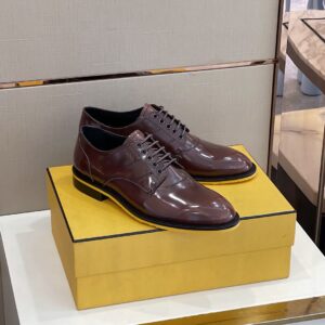 Fendi Force Shiny Brown Shoes For Men