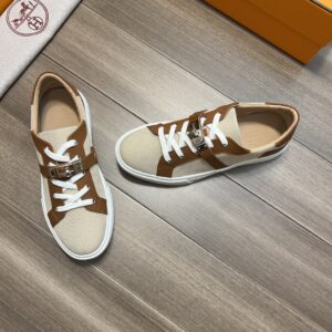Hermes Casual Sneakers Beige For Men