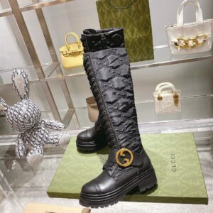 Gucci Blondie Women's Boots Black For Women GG