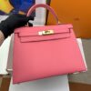 Hermes Kelly 28 Sellier Epsom Pink Bag For Women, Women's Handbags, Shoulder Bags 11in/28cm - Image 5