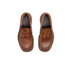 Bottega Veneta Haddock Boat Shoe Light Wood For Men - 741323V4AF02742