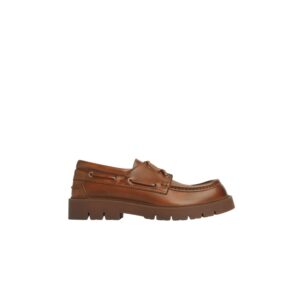 Alternative view of Bottega Veneta Haddock Boat Shoe Light Wood For Men - 741323V4AF02742