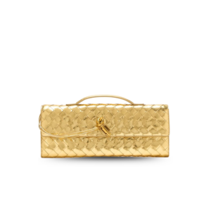 Bottega Veneta Andiamo Clutch 12.2in/ 31cm Gold Metallic Gold Hardware For Women 741511V4P128922