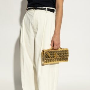 Alternative view of Bottega Veneta Andiamo Clutch 12.2in/ 31cm Gold Metallic Gold Hardware For Women 741511V4P128922