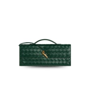 Bottega Veneta Andiamo Clutch Emerald Green For Women 31cm/12.2in 741511VCPP33050