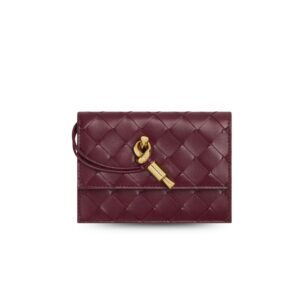 Bottega Veneta Andiamo Zipped Card Case Barolo For Women 12.5cm/4.9in 838846VCPP22250