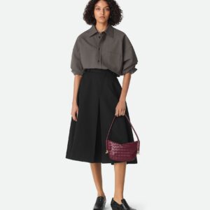Alternative view of Bottega Veneta Baby Solstice Shoulder Bag 11in/ 28cm Barolo Gold Hardware For Women 796378VCPP12250