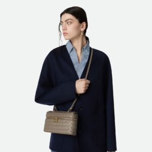 Alternative view of Bottega Veneta Bang Bang Vanity Case 9.1in/ 23cm Limestone Gold Hardware For Women 789109V3IV12817