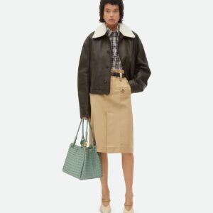 Alternative view of Bottega Veneta Parachute Large Shoulder Bag 11.8in/ 30cm New Sauge Gold Hardware For Women 796571VCPPT3401