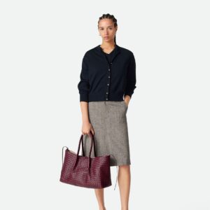 Alternative view of Bottega Veneta Pinacoteca Medium Tote Bag 16.9in/ 43cm Barolo Gold Hardware For Women 817166V5AG12363