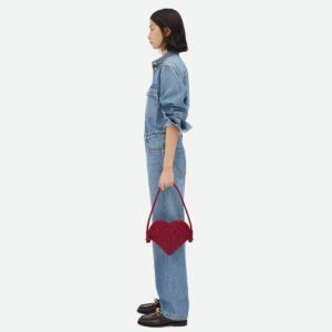 Alternative view of Bottega Veneta Solstice Heart Mini Shoulder Bag 8.7in/ 22cm Red Gold Hardware For Women
