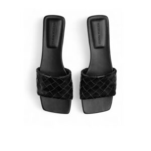 Bottega Veneta Parco Flat Mule Black For Women 837737V2ED01000