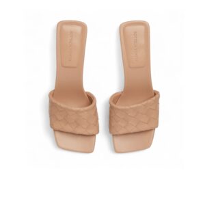 Bottega Veneta Parco Mule Mid Heel Cipria For Women 838098V2ED09912