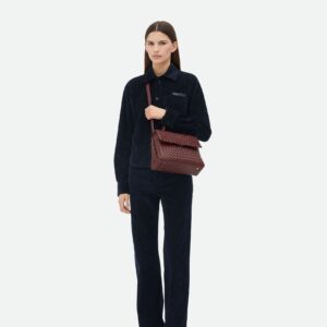 Alternative view of Bottega Veneta Patti Top Handle Bag 10.2in/ 26cm Cherry Gold Hardware For Women 776783V3RG16413