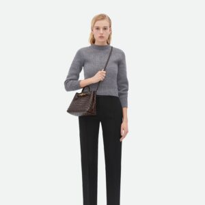 Alternative view of Bottega Veneta Andiamo Small Top Handle Bag 9.8in/ 25cm Fondant Gold Hardware For Women 766014VCPP12272