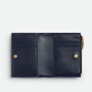 Alternative view of Bottega Veneta Small Bi-Fold Wallet Ice/White For Women 9cm/3.5in 742330V5QI14150