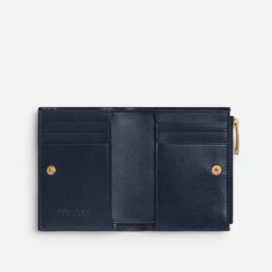 Alternative view of Bottega Veneta Small Bi-Fold Wallet Abyss/Indigo For Women 9cm/3.5in 797006V48V34164