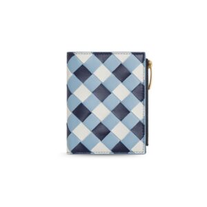 Bottega Veneta Small Bi-Fold Wallet Ice/White For Women 9cm/3.5in 742330V5QI14150