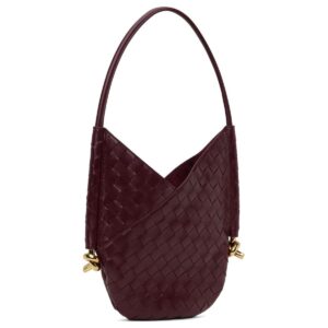 Alternative view of Bottega Veneta Solstice Small Shoulder Bag 10.2in/ 26cm Burgundy Gold Hardware For Women 740898VCPP16413