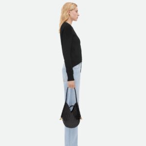 Alternative view of Bottega Veneta Solstice Small Shoulder Bag 10.2in/ 26cm Black Gold Hardware For Women 740898VCPP11019