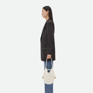 Alternative view of Bottega Veneta Solstice Small Shoulder Bag 10.2in/ 26cm White Gold Hardware For Women 740898VCPP19092