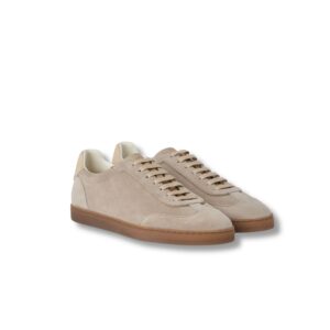 Brunello Cucinelli Washed Suede Sand Sneakers For Men - 252MZUSGGJ336