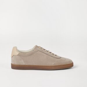 Alternative view of Brunello Cucinelli Washed Suede Sand Sneakers For Men - 252MZUSGGJ336