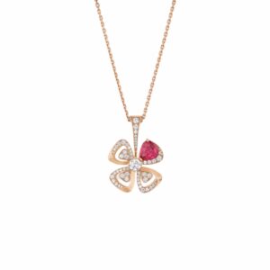 Bvlgari Fiorever Necklace Rose Gold For Women 359928
