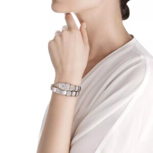 Alternative view of Bvlgari Serpenti Jewelry Watch Silver Toned White Dial 26mm For Women 101787