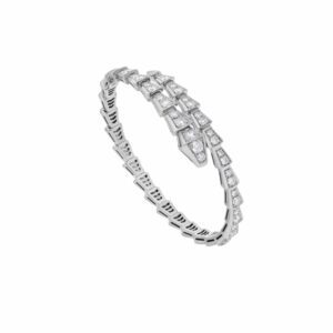 Bvlgari Serpenti Viper Bracelet White Gold For Women 351844