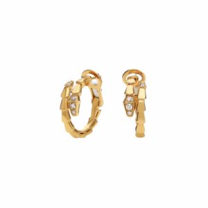 Bvlgari Serpenti Viper Earrings Yellow Gold For Women 360444
