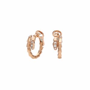 Bvlgari Serpenti Viper Earrings Rose Gold For Women 359949