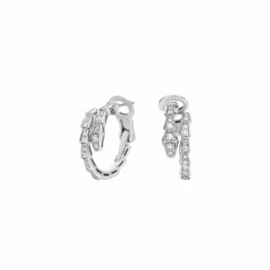Bvlgari Serpenti Viper Earrings White Gold For Women 358360