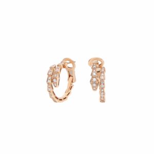 Bvlgari Serpenti Viper Earrings Rose Gold For Women 358361