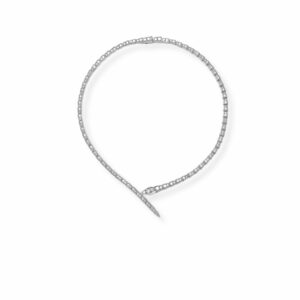 Bvlgari Serpenti Viper Necklace White Gold For Women 360350