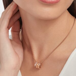 Alternative view of Bvlgari Serpenti Viper Necklace Rose Gold For Women 357794