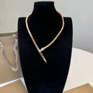 Alternative view of Bvlgari Serpenti Viper Necklace Rose Gold For Women