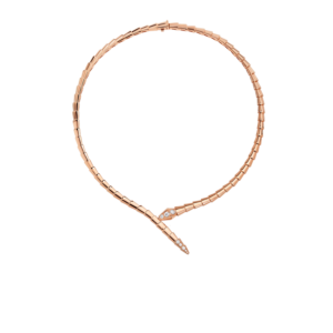 Bvlgari Serpenti Viper Necklace Rose Gold For Women