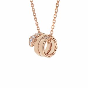 Bvlgari Serpenti Viper Necklace Rose Gold For Women 357794
