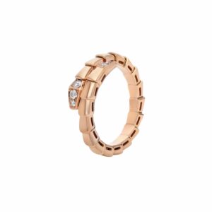 Bvlgari Serpenti Viper Ring Rose Gold For Women 360459