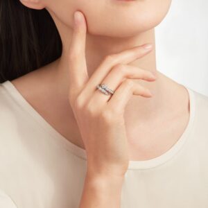 Alternative view of Bvlgari Serpenti Viper Ring White Gold For Women 354707