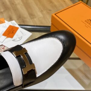 Alternative view of Hermes Dauphine 70 Loafers Black/ White For Women H212092Z