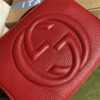 Gucci Soho Small Disco Bag Red For Women, Women's Bags, Shoulder And Crossbody Bags 8in/21cm GG 308364 - Image 5