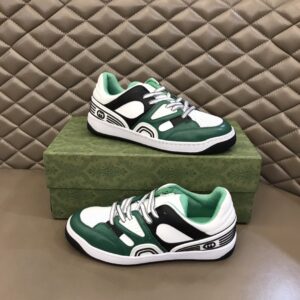 Gucci Men's Basket Sneaker Dark Green For Men 661308