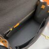 Hermes Kelly 28 Sellier Epsom Dark Grey/Yellow Bag For Women, Women's Handbags, Shoulder Bags 11in/28cm - Image 5