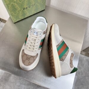 Alternative view of Gucci Men's GG Sneaker With Web Green For Men GG Shoes 669698