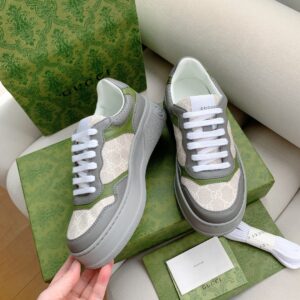 Alternative view of Gucci Men's GG Sneaker Green And Gray Supreme For Men 700641 UPG90 1282