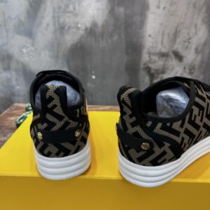 Alternative view of Fendi Domino Fabric Sneakers Brown For Men